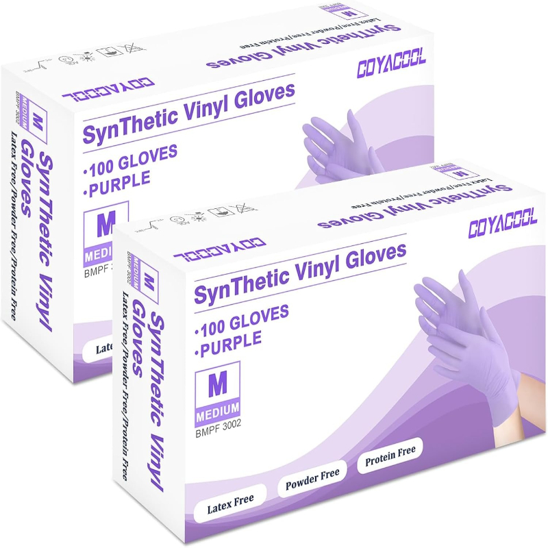 Exam Glove Nitrile - 50/100 szt. Fioletowe Rękawice Nitrylowe Jednorazowe