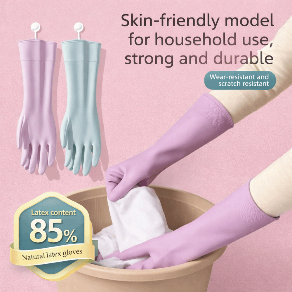 Dish Glove Rubber - Lateksowe rękawice do mycia naczyń z