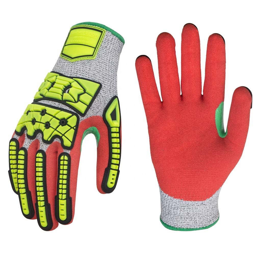 Work Glove Impact - Rękawice robocze ochronne, odporne na przecięcia,