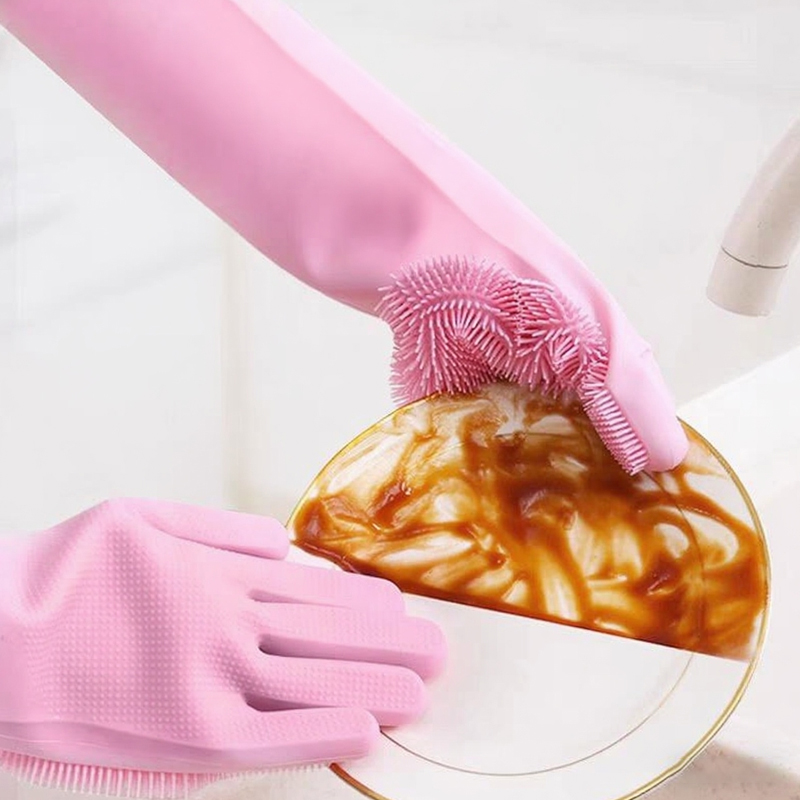 Dish Glove Rubber - Rękawice do mycia naczyń Magiczne silikonowe