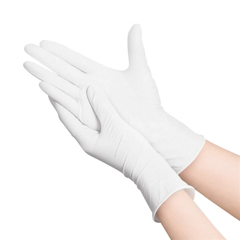 Exam Glove Nitrile - Białe nitrylowe rękawiczki jednorazowe 100 50