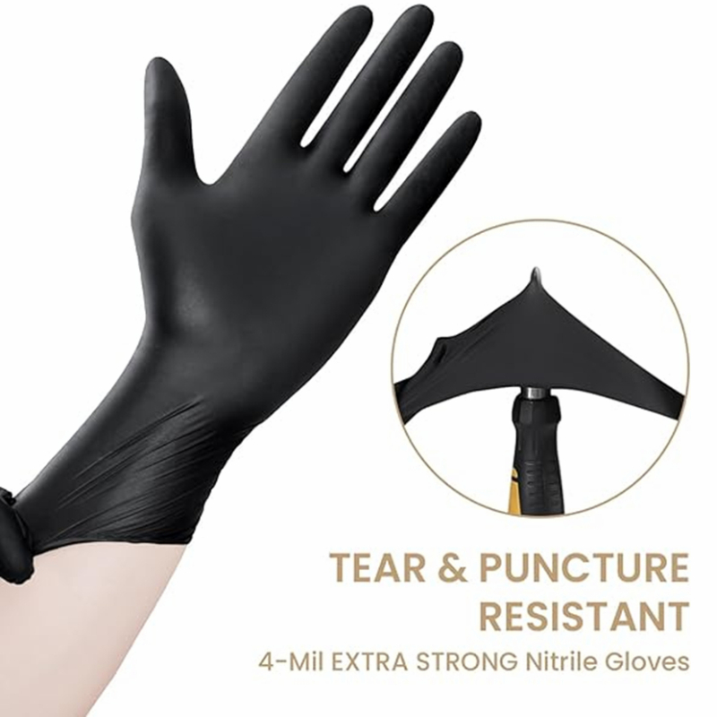 100-1000 szt. czarnych rękawic – Exam Glove Nitrile recenzja i cena