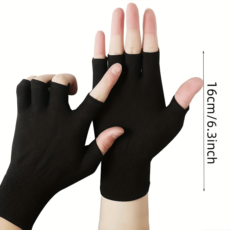 Czarne dzianinowe rękawiczki b – Fingerless Glove Knit recenzja i cena