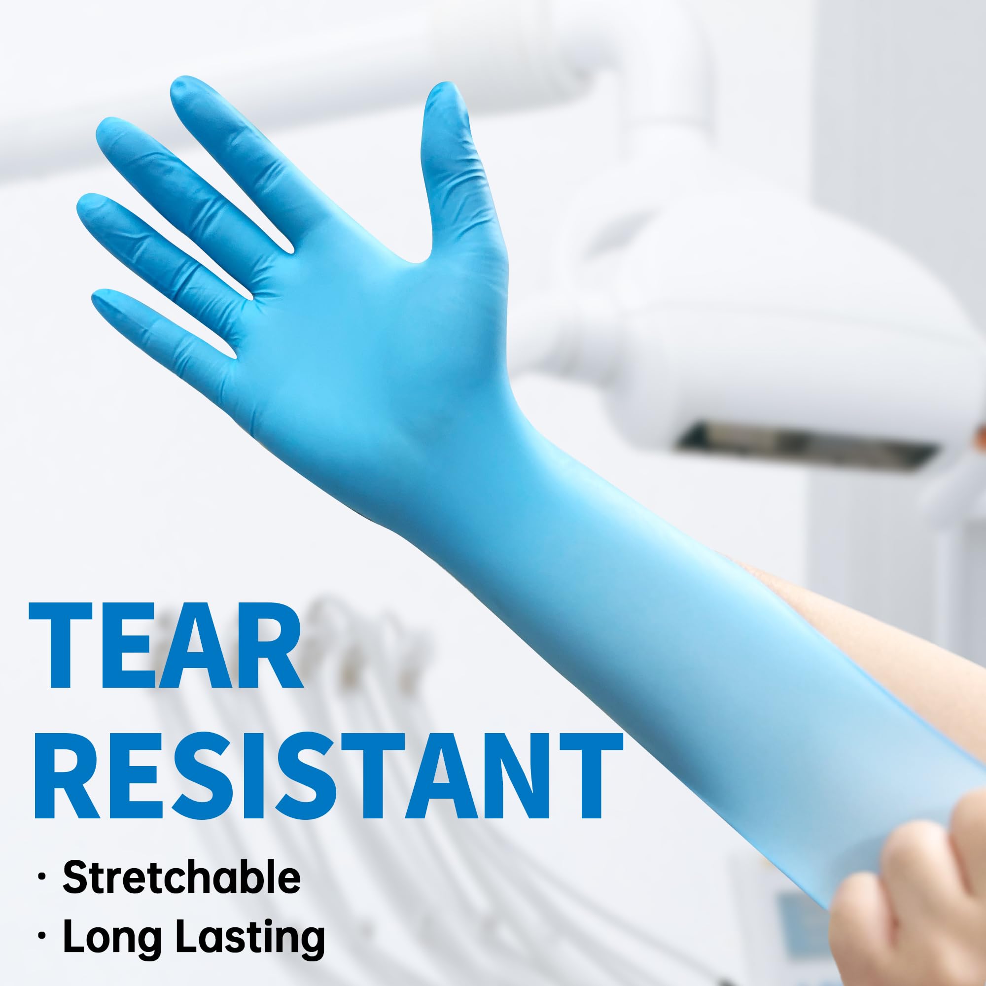 Niebieskie nitrylowe jednorazo – Exam Glove Nitrile recenzja i cena
