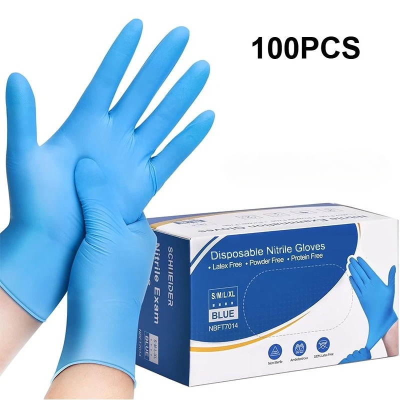 100 SZTUK Niebieskich Nitrylow – Latex Disposable Glove recenzja i cena