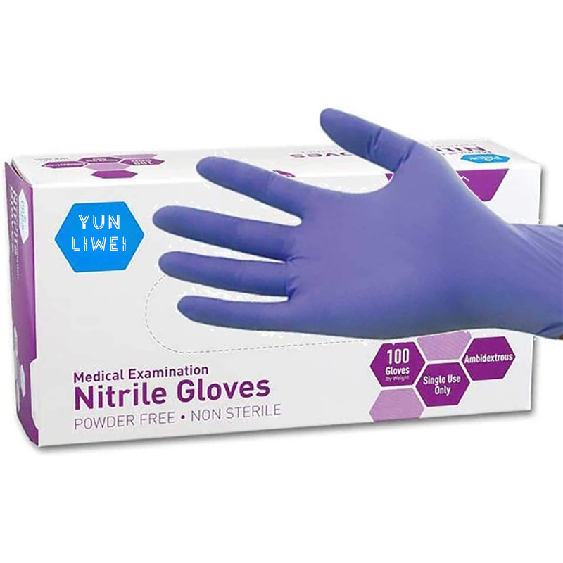 Miękkie, fioletowe rękawice ni – Exam Glove Nitrile recenzja i cena