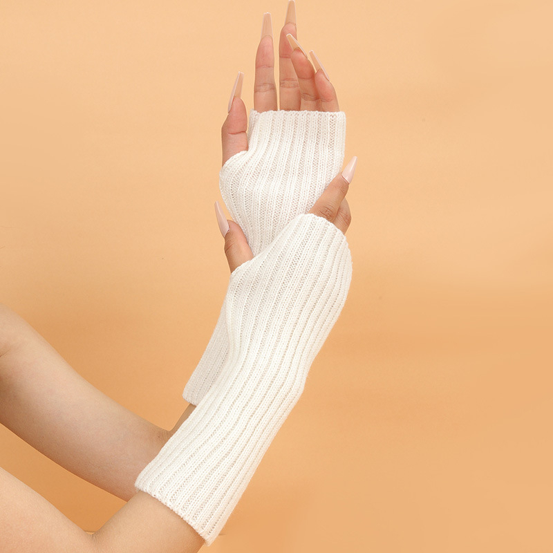Dziewczęce Kolorowe Ciepłe Dzi – Fingerless Glove Knit recenzja i cena