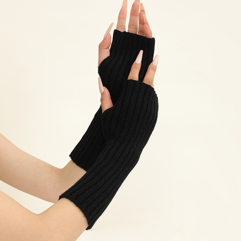 Dziewczęce Kolorowe Ciepłe Dzi – Fingerless Glove Knit recenzja i cena
