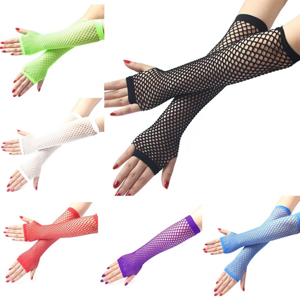 Damskie neonowe rękawiczki bez – Fingerless Glove Knit recenzja i cena