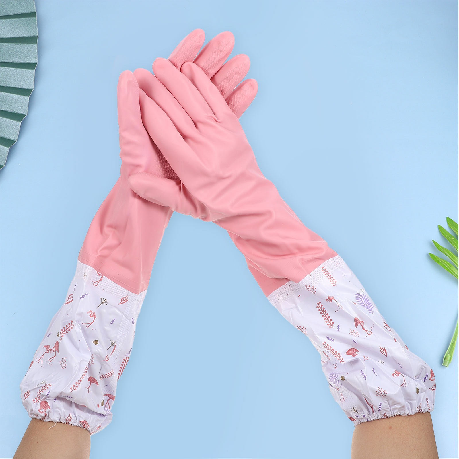 2 pary rękawic do czyszczenia, – Dish Glove Rubber recenzja i cena