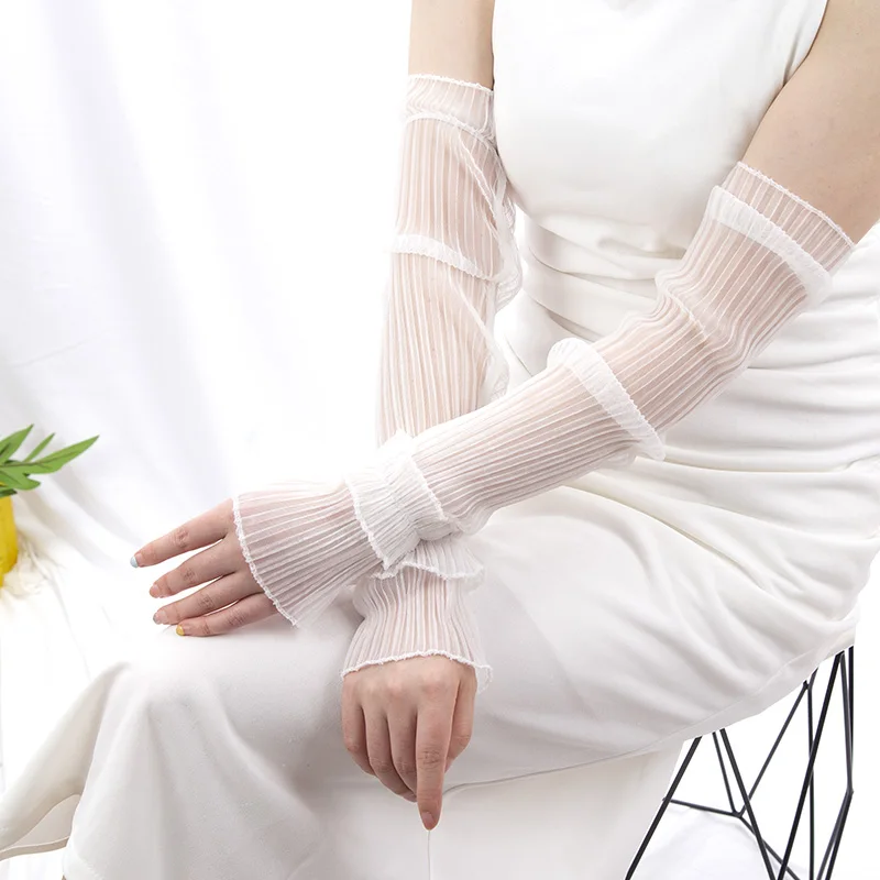 Letnie długie rękawiczki bez p – Fingerless Glove Knit recenzja i cena