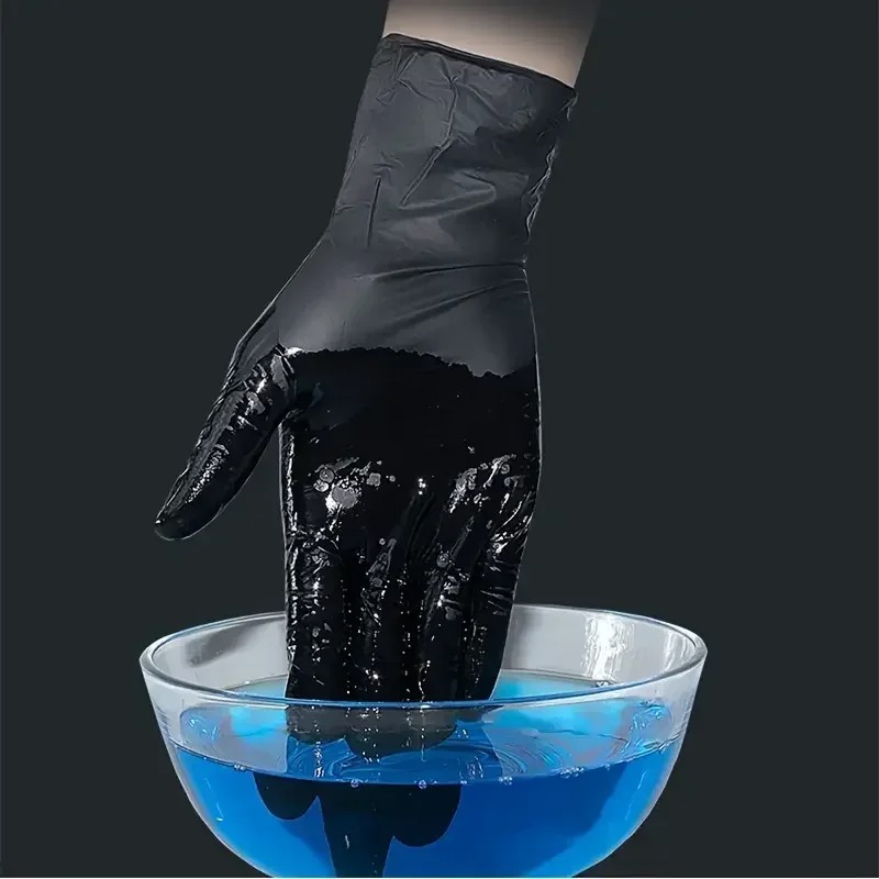 1/100 szt. Jednorazowe czarne  – Latex Disposable Glove recenzja i cena